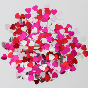 Full POUND (16 oz) of Heart Shaped Anniversary or Wedding Confetti Over 10,500 pieces