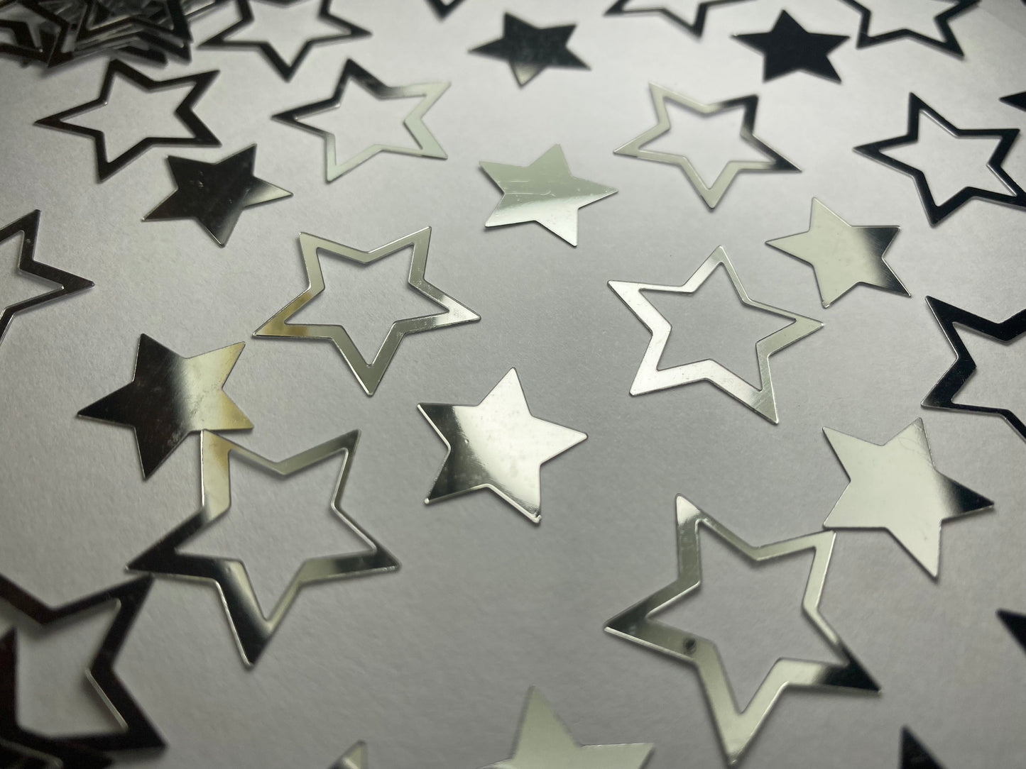 Silver Star Confetti – FULL POUND (16 oz) | Birthday, Anniversary, Party, Graduation, Wedding Decor