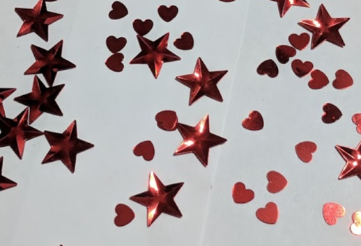 Full POUND of Star and Miniature Heart Confetti