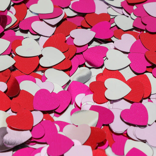 Valentine’s Day Heart Confetti – Full Pound (16 oz) – Over 10,500 Pieces for Weddings, Anniversaries, & Romantic Celebrations